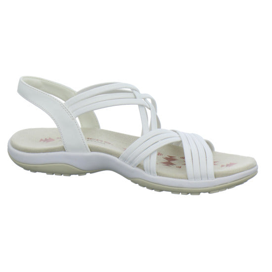 Skechers Reggae Slim Sandaletten Weiß - 360° Ansicht