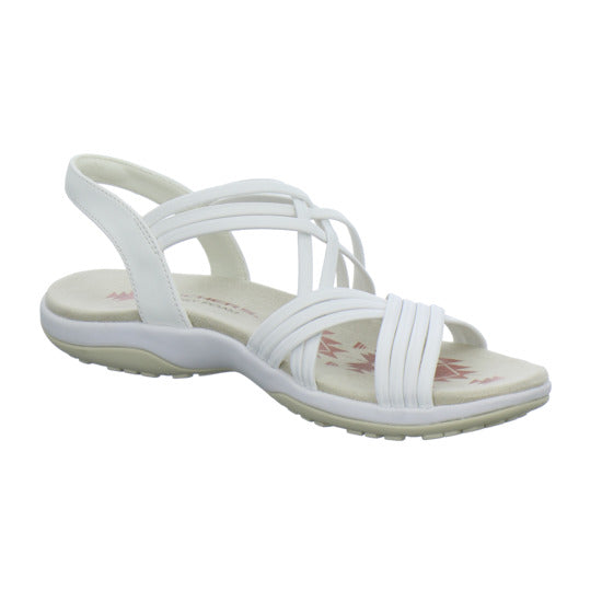 Skechers Reggae Slim Sandaletten Weiß - 360° Ansicht