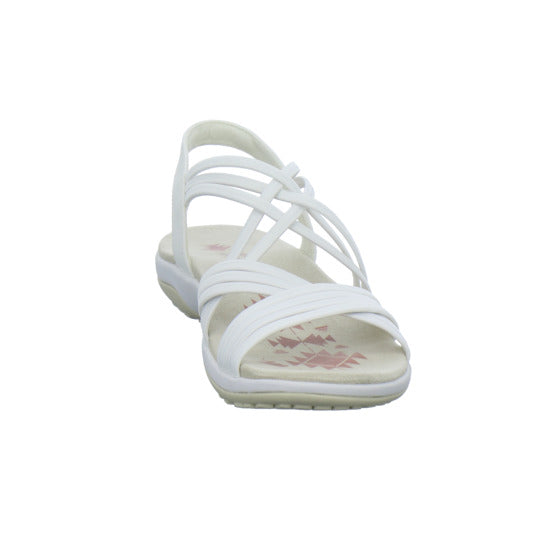 Skechers Reggae Slim Sandaletten Weiß - 360° Ansicht