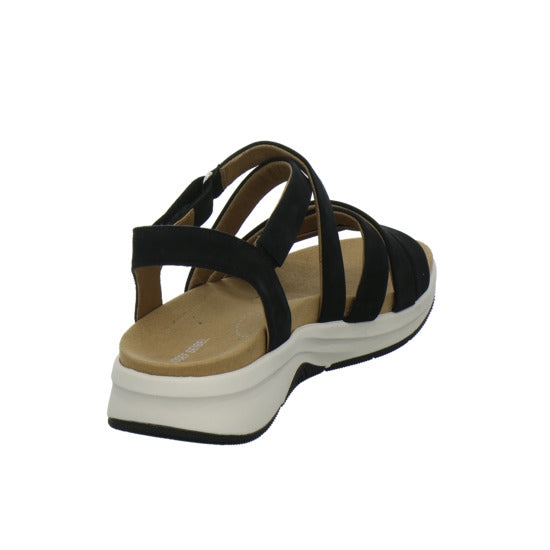 Josef Seibel Estelle 07 Sandaletten Schwarz - 360° Ansicht