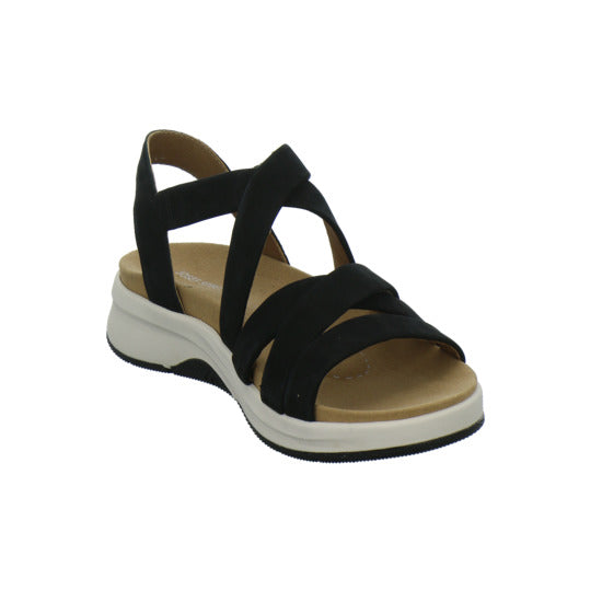 Josef Seibel Estelle 07 Sandaletten Schwarz - 360° Ansicht