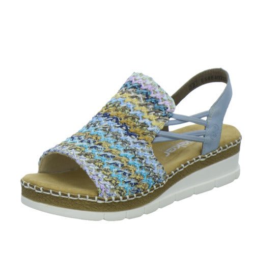 Rieker Sandaletten Damen Blau-kombi