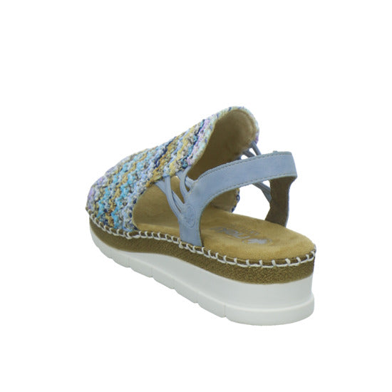 Rieker Sandaletten Damen Blau-kombi