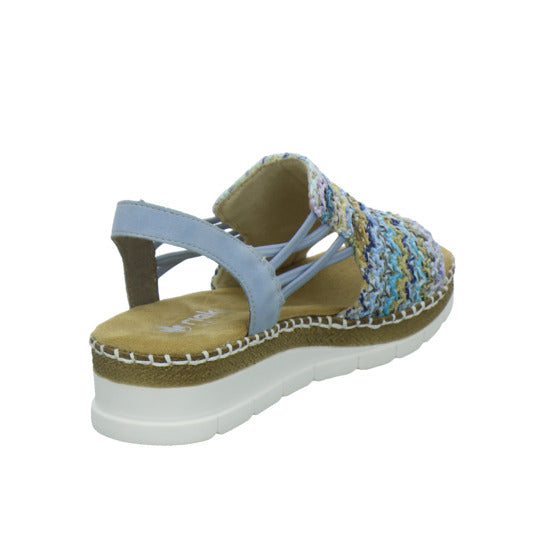 Rieker Sandaletten Damen Blau-kombi
