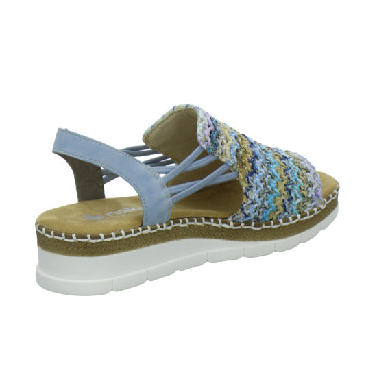 Rieker Sandaletten Damen Blau-kombi