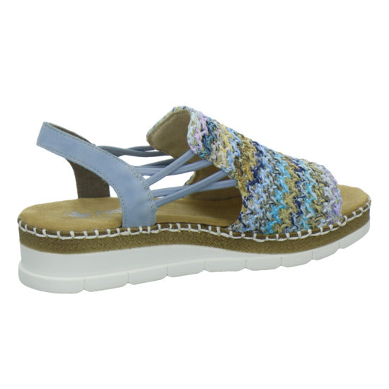 Rieker Sandaletten Damen Blau-kombi