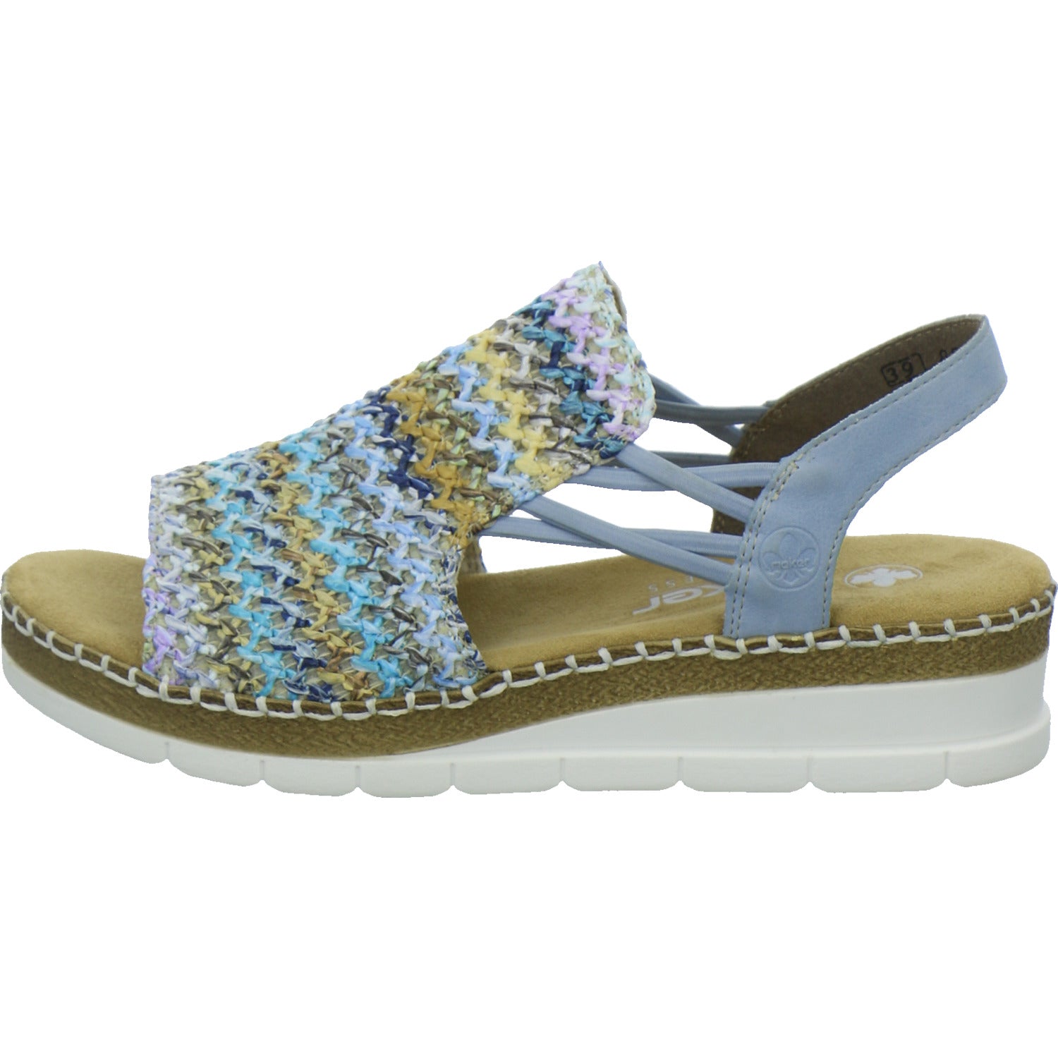 Rieker Sandaletten Damen Blau-kombi