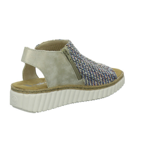 Rieker Sandaletten Damen Blau-kombi