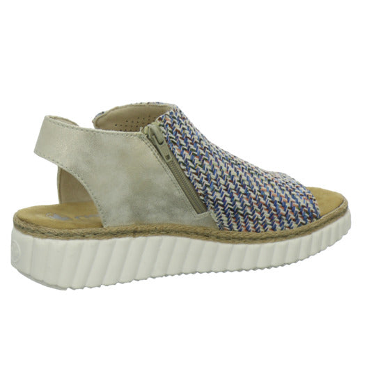 Rieker Sandaletten Damen Blau-kombi