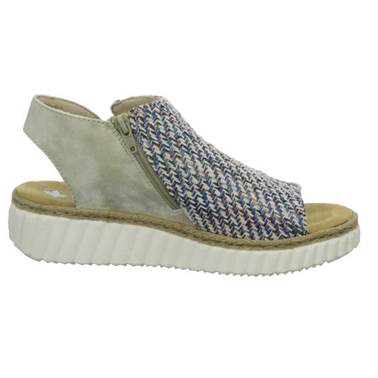 Rieker Sandaletten Damen Blau-kombi