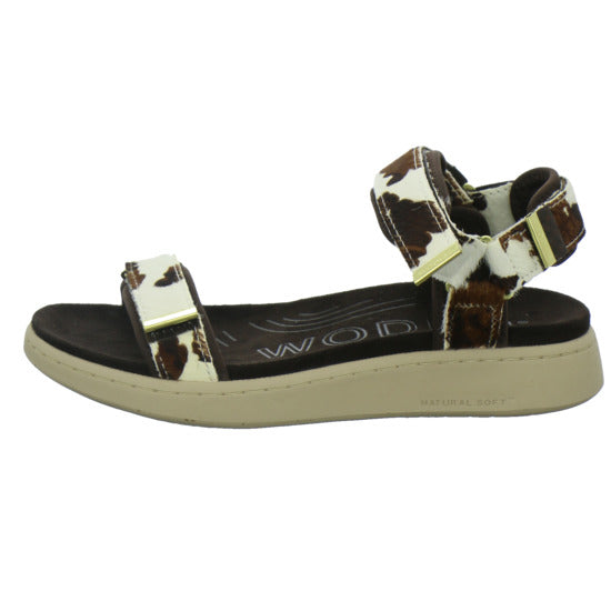 Woden Sandaletten Damen Line Suede animal