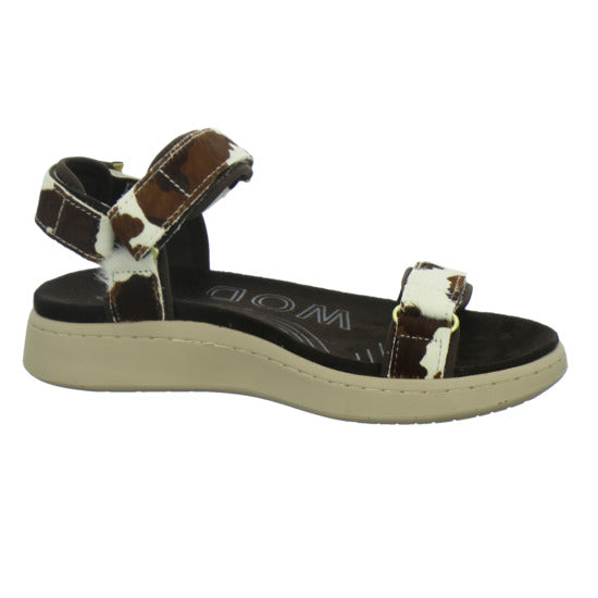 Woden Sandaletten Damen Line Suede animal