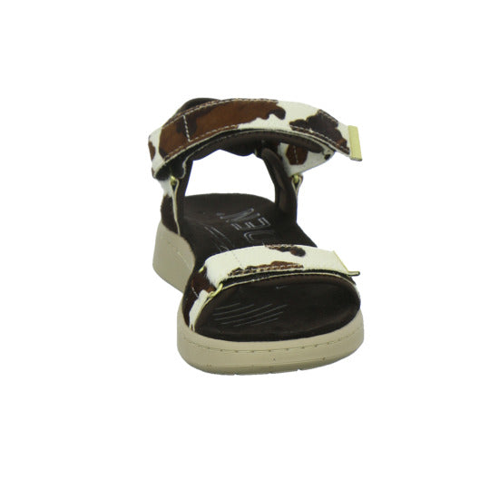 Woden Sandaletten Damen Line Suede animal