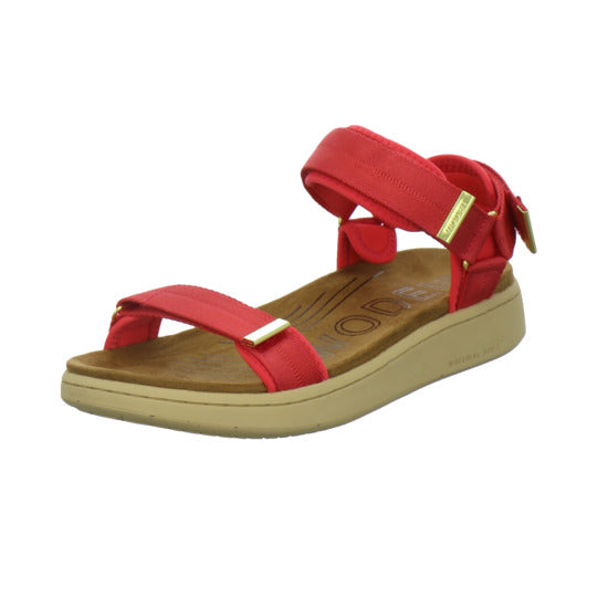 Woden Sandaletten Damen Line Rot