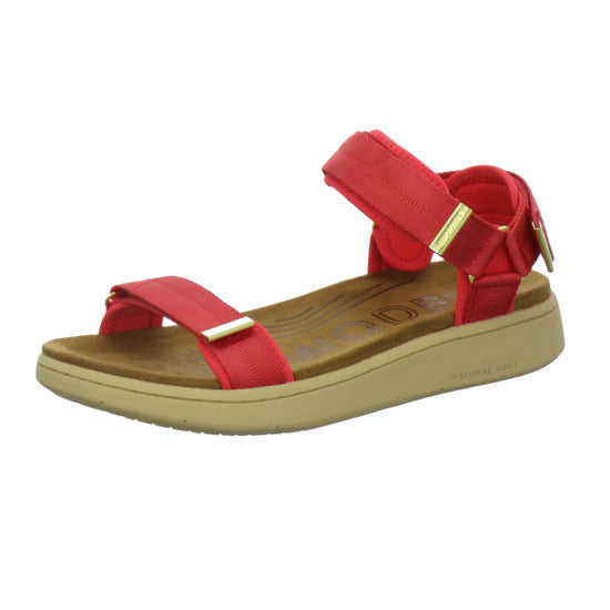 Woden Sandaletten Damen Line Rot