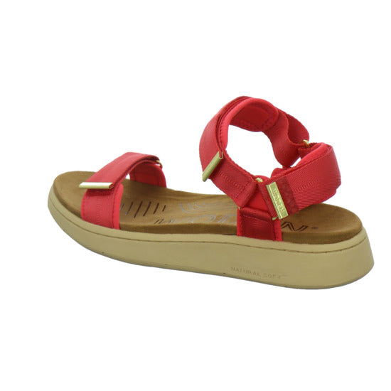 Woden Sandaletten Damen Line Rot