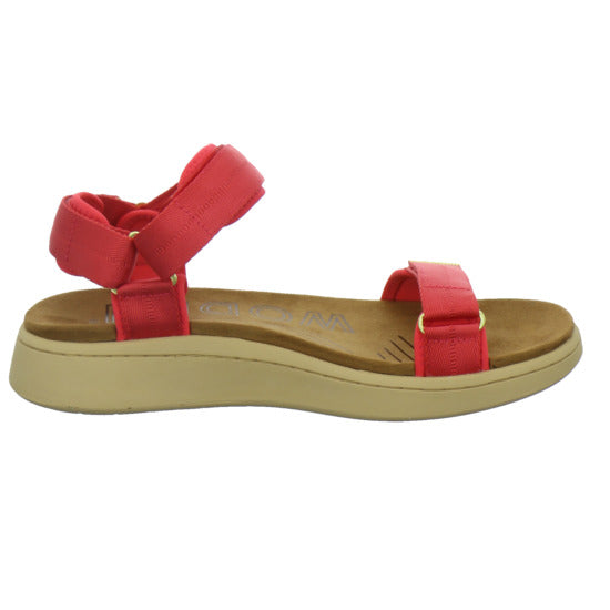 Woden Sandaletten Damen Line Rot