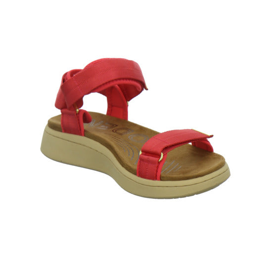 Woden Sandaletten Damen Line Rot