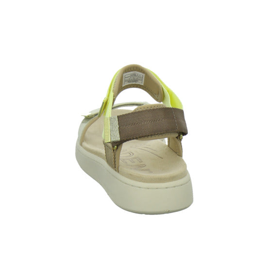 Woden Sandaletten Damen Line Beige-kombi