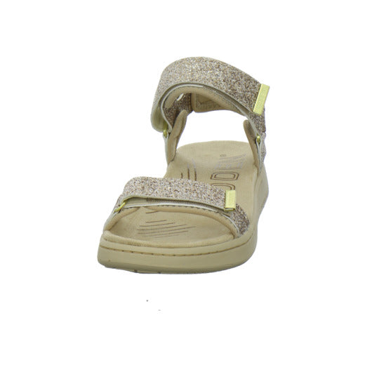 Woden Line Glitter Sandaletten Bronze
