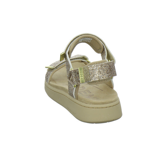 Woden Line Glitter Sandaletten Bronze
