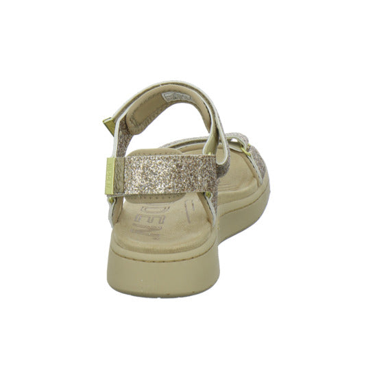 Woden Line Glitter Sandaletten Bronze