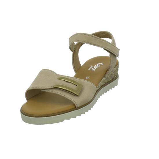 Gabor Comfort Sandaletten Beige - 360° Ansicht