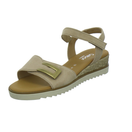 Gabor Comfort Sandaletten Beige - 360° Ansicht