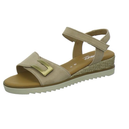 Gabor Comfort Sandaletten Beige - 360° Ansicht