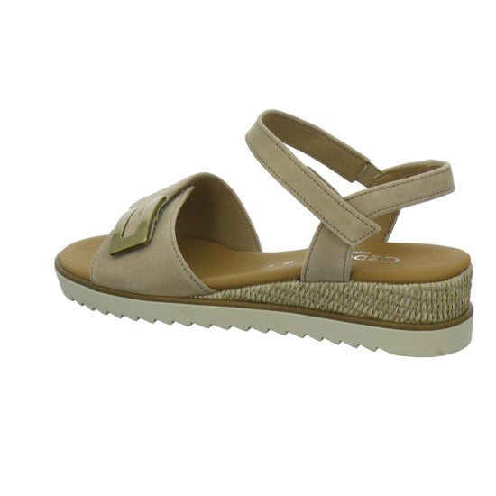 Gabor Comfort Sandaletten Beige - 360° Ansicht