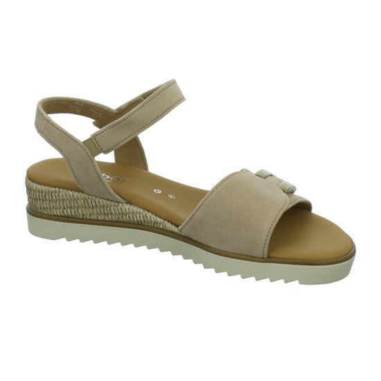 Gabor Comfort Sandaletten Beige - 360° Ansicht