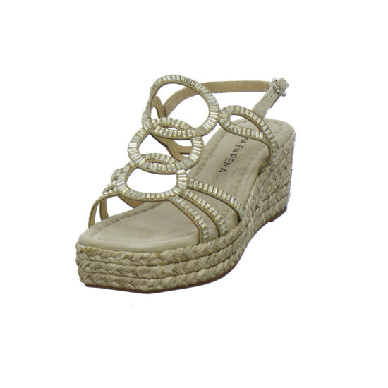 Alma en Pena S.L. Sandaletten Gold - 360° Ansicht