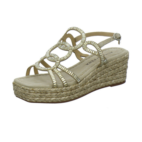 Alma en Pena S.L. Sandaletten Gold - 360° Ansicht