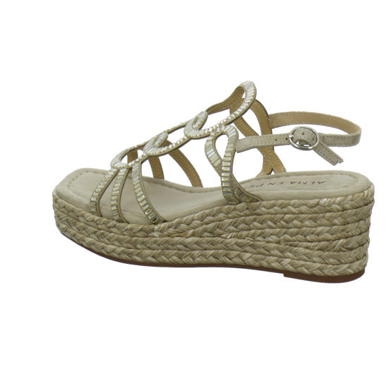 Alma en Pena S.L. Sandaletten Gold - 360° Ansicht