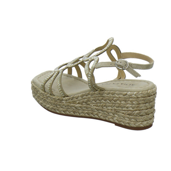 Alma en Pena S.L. Sandaletten Gold - 360° Ansicht