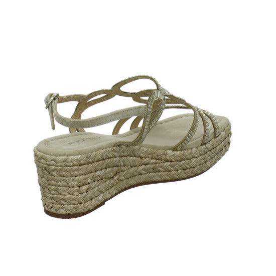 Alma en Pena S.L. Sandaletten Gold - 360° Ansicht