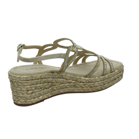 Alma en Pena S.L. Sandaletten Gold - 360° Ansicht