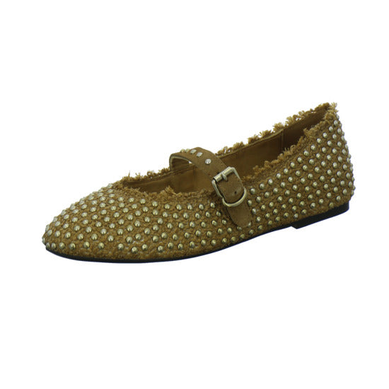 Blackrose Ballerina u. Pumps Mittelbraun - 360° Ansicht
