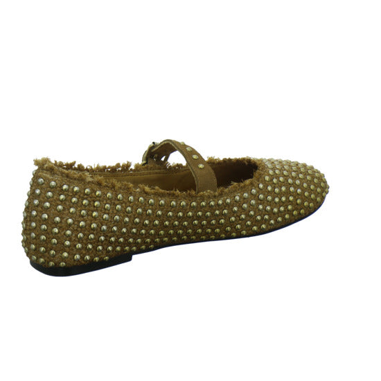 Blackrose Ballerina u. Pumps Mittelbraun - 360° Ansicht