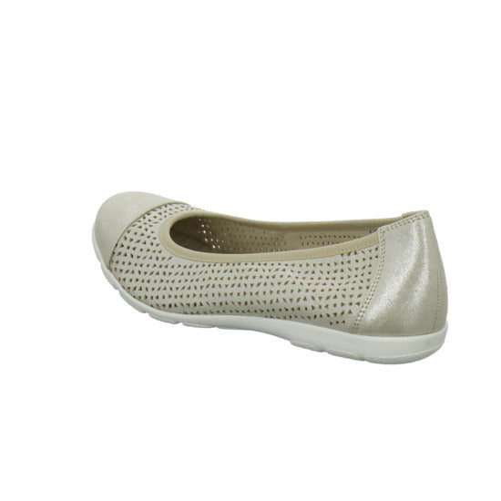 Caprice Ballerina u. Pumps Beige - 360° Ansicht