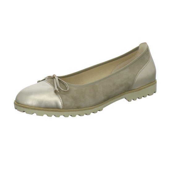 Gabor Ballerina u. Pumps Beige-kombi - 360° Ansicht