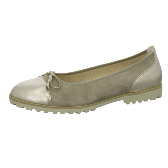 Gabor Ballerina u. Pumps Beige-kombi - 360° Ansicht