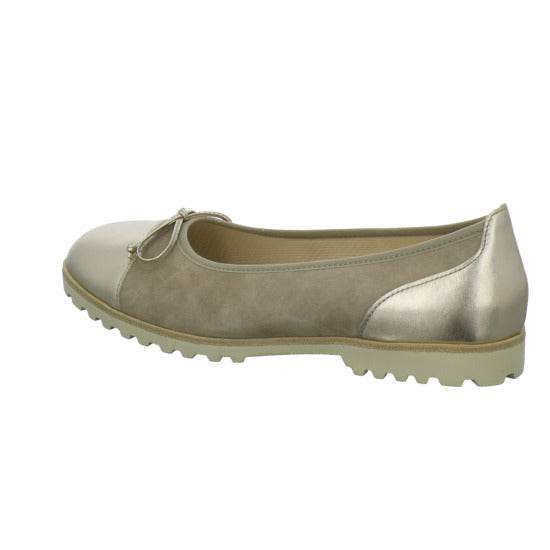 Gabor Ballerina u. Pumps Beige-kombi - 360° Ansicht