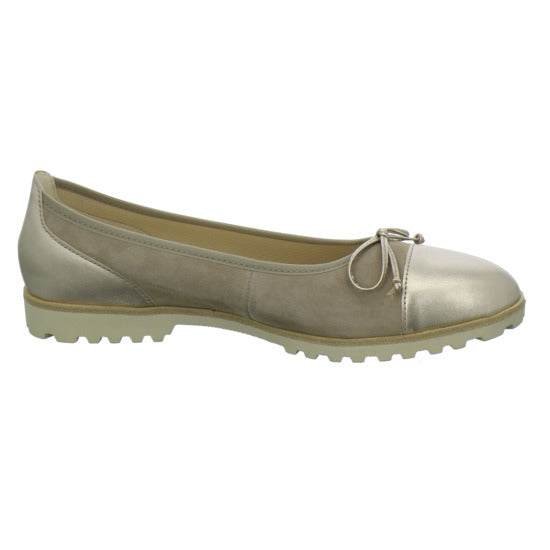Gabor Ballerina u. Pumps Beige-kombi - 360° Ansicht
