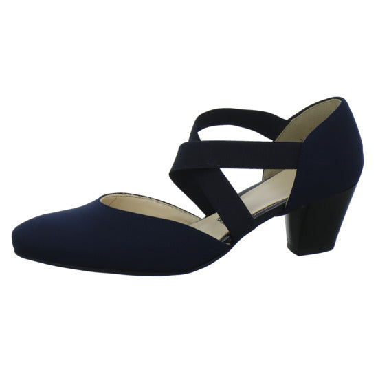 Ara Toulouse Ballerina u. Pumps Dunkelblau - 360° Ansicht