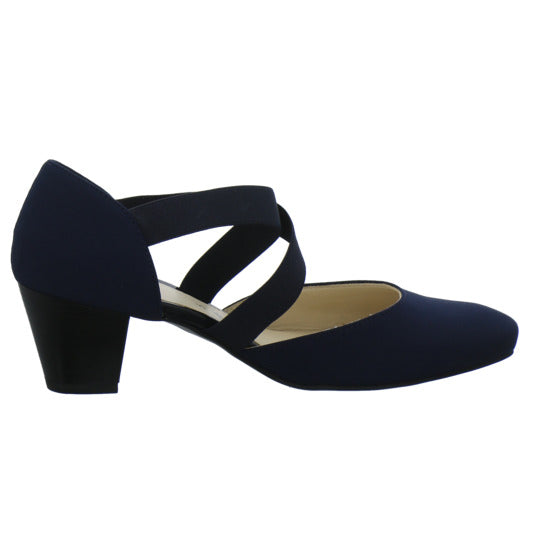 Ara Toulouse Ballerina u. Pumps Dunkelblau - 360° Ansicht