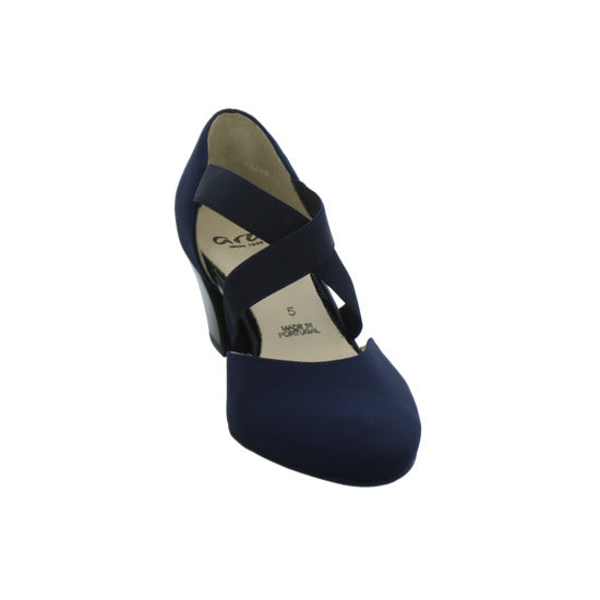 Ara Toulouse Ballerina u. Pumps Dunkelblau - 360° Ansicht