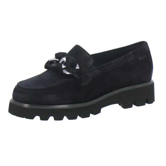 Sioux Meredira 727 H Slipper Dunkelblau - 360° Ansicht