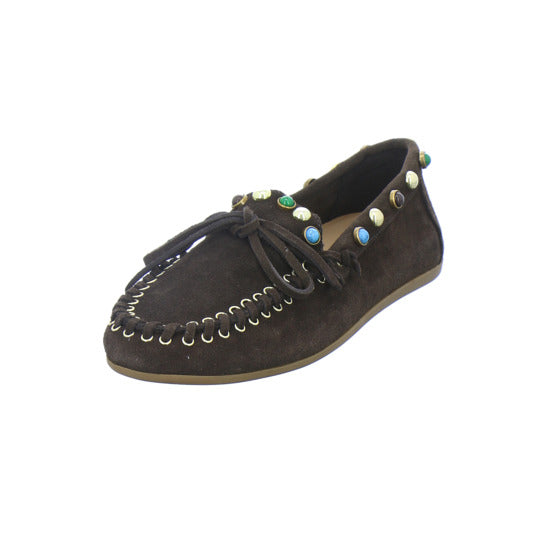 Inuovo Slipper Damen Dunkelbraun