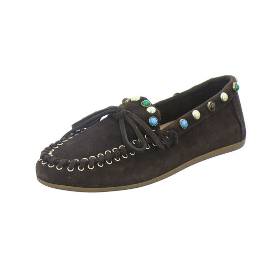Inuovo Slipper Damen Dunkelbraun
